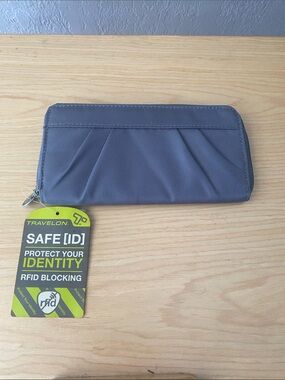 Travelon Blue Wallet with RFID Blocking